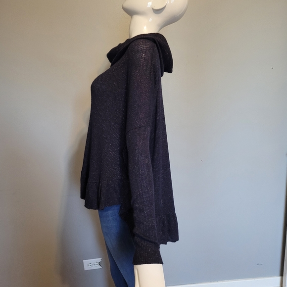 Anthropologie Postmark Shine Ruffle Cowl Neck Pullover, VGUC, Size S - Picture 5 of 7